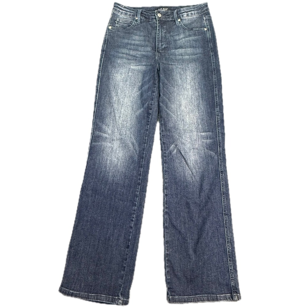 Judy Blue Straight Leg Jeans Womens 13/31 Blue JB88861 DK High Rise Stretch